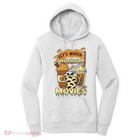 LetS Watch Scary Horror Movies Spooky Season Women's Hoodie thumb 0