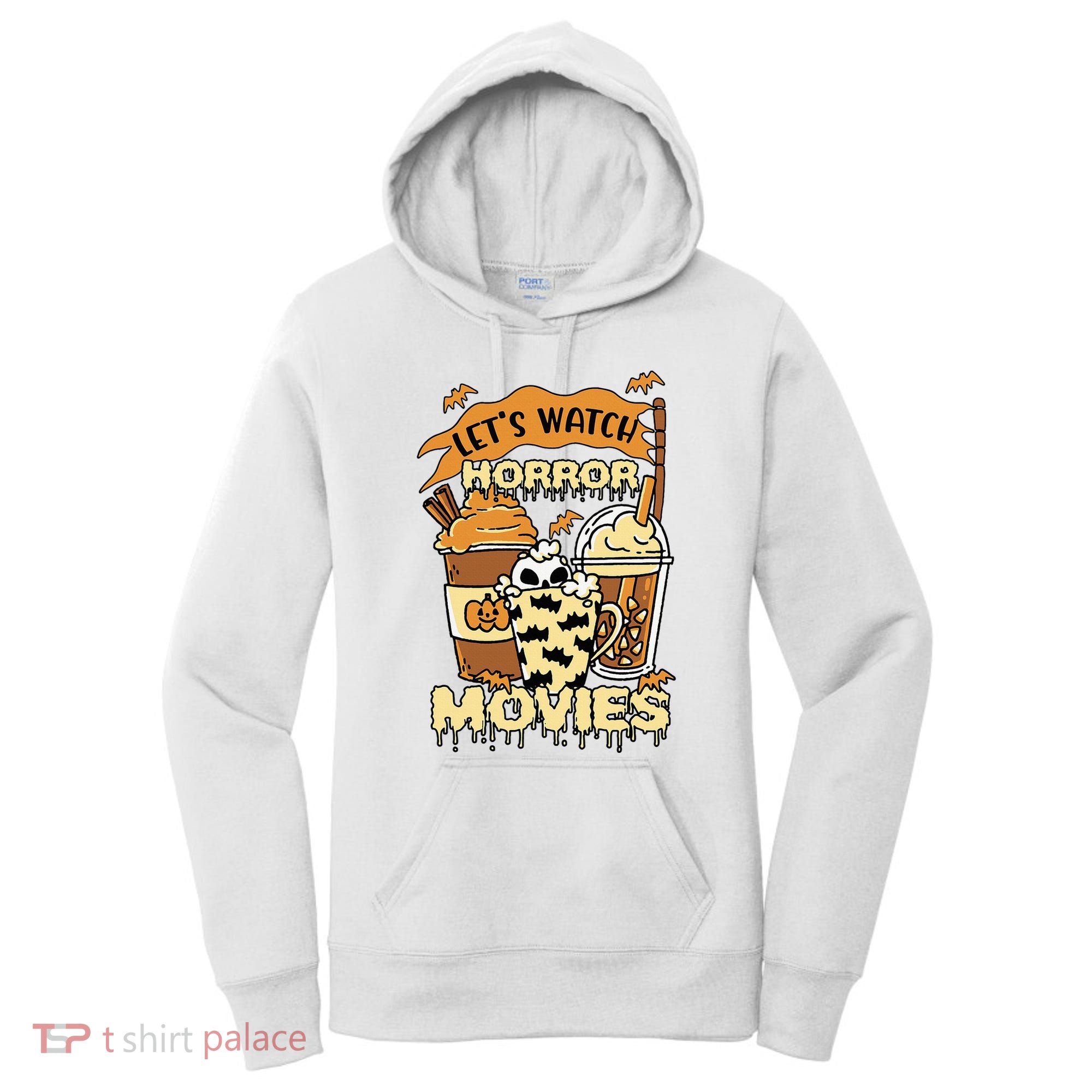 LetS Watch Scary Horror Movies Spooky Season Women's Hoodie