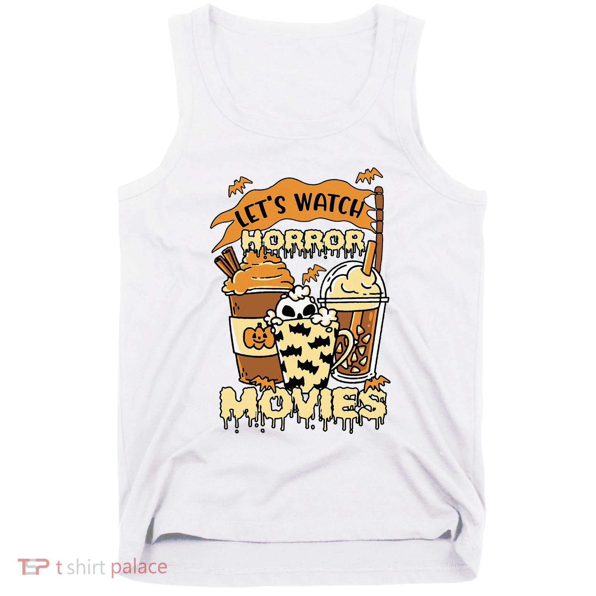 LetS Watch Scary Horror Movies Spooky Season Tank Top