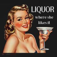 Liquor Where She Likes It Funny Drinking Alcohol Lover Women's Hoodie thumb 2