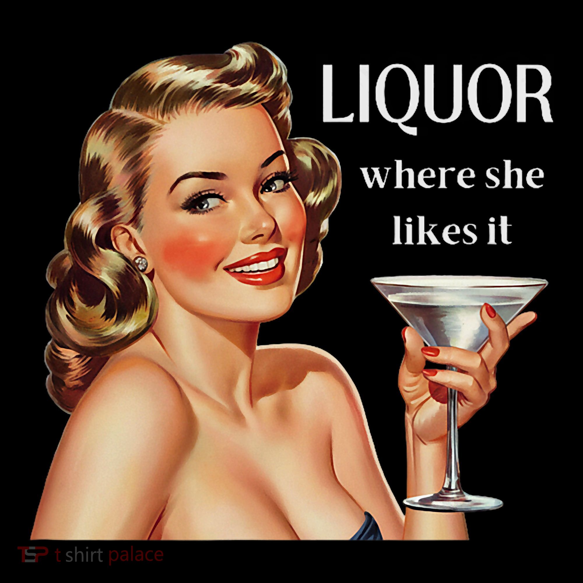Liquor Where She Likes It Funny Drinking Alcohol Lover Ornament
