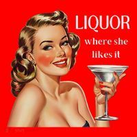 Liquor Where She Likes It Funny Drinking Alcohol Lover Santa Hat thumb 1