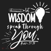 Let Wisdom Speak Through You Psalm 37:30 Women's Sweatshirt thumb 2