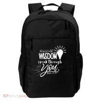 Let Wisdom Speak Through You Psalm 37:30 Backpack thumb 0
