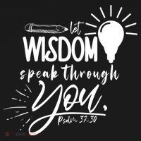Let Wisdom Speak Through You Psalm 37:30 Backpack thumb 2