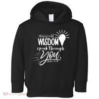 Let Wisdom Speak Through You Psalm 37:30 Toddler Hoodie thumb 0