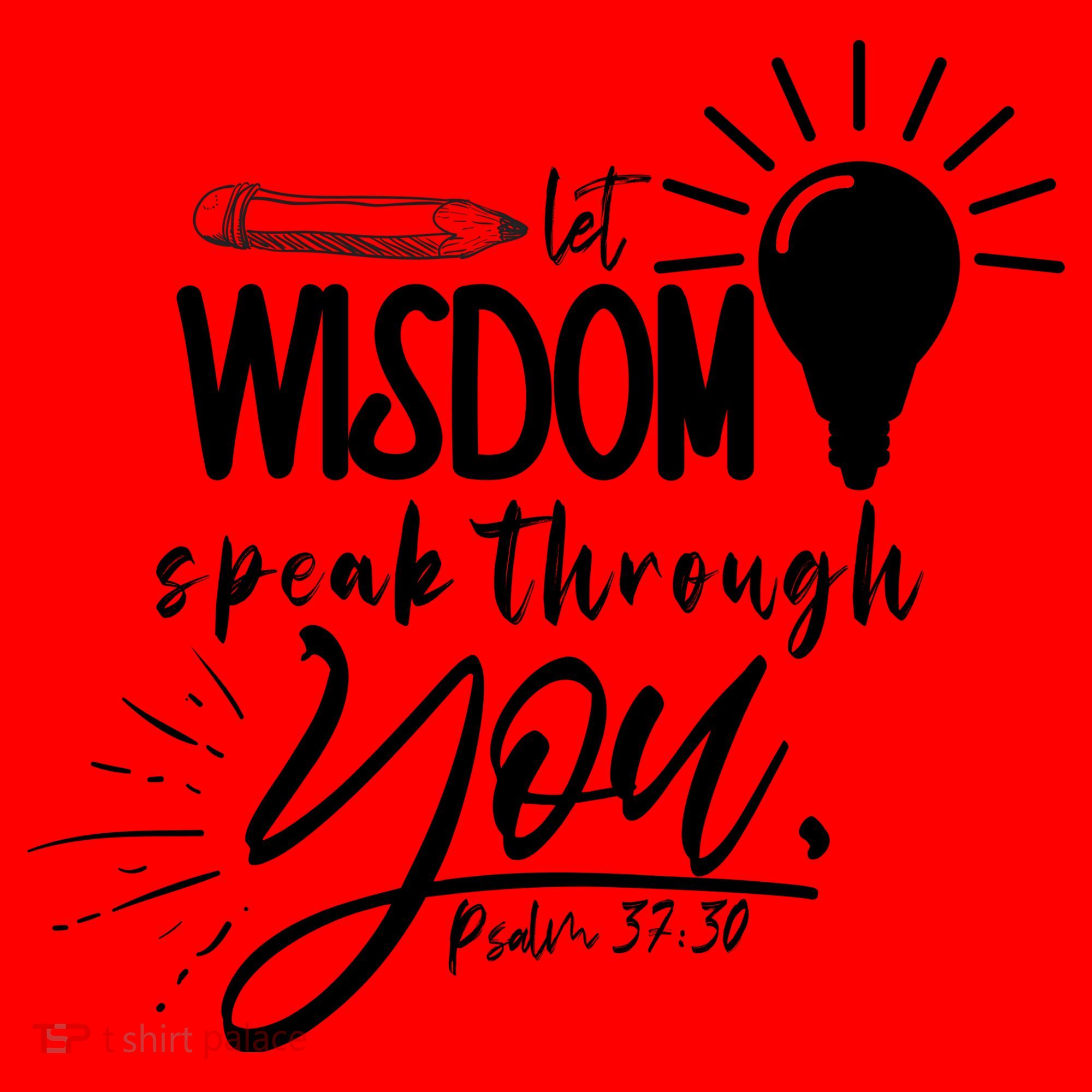 Let Wisdom Speak Through You Psalm 37:30 Santa Hat