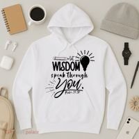 Let Wisdom Speak Through You Psalm 37:30 Hoodie thumb 3