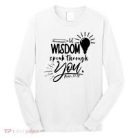 Let Wisdom Speak Through You Psalm 37:30 Long Sleeve Shirt thumb 0