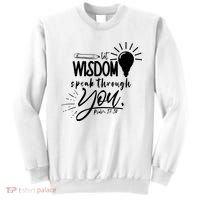 Let Wisdom Speak Through You Psalm 37:30 Sweatshirt thumb 0