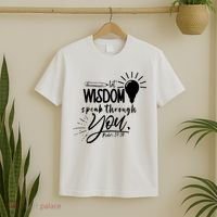 Let Wisdom Speak Through You Psalm 37:30 T-Shirt thumb 2