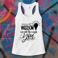 Let Wisdom Speak Through You Psalm 37:30 Women's Tank Top thumb 3