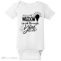 Let Wisdom Speak Through You Psalm 37:30 Baby Bodysuit thumb 0