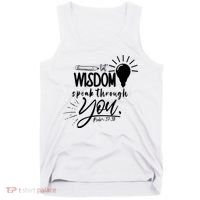 Let Wisdom Speak Through You Psalm 37:30 Tank Top thumb 0