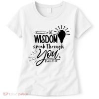 Let Wisdom Speak Through You Psalm 37:30 Women's T-Shirt thumb 0