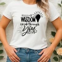 Let Wisdom Speak Through You Psalm 37:30 Women's T-Shirt thumb 2