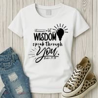 Let Wisdom Speak Through You Psalm 37:30 Women's T-Shirt thumb 3