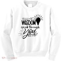 Let Wisdom Speak Through You Psalm 37:30 Kids Sweatshirt thumb 0