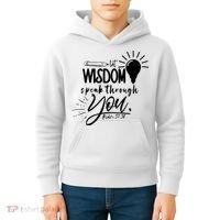 Let Wisdom Speak Through You Psalm 37:30 Kids Hoodie thumb 4