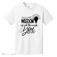 Let Wisdom Speak Through You Psalm 37:30 Kids T-Shirt thumb 0