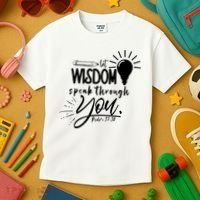 Let Wisdom Speak Through You Psalm 37:30 Kids T-Shirt thumb 3