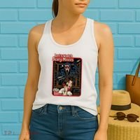 Lets Watch Scary Movie Halloween Ghostface Retro Women's Tank Top thumb 2