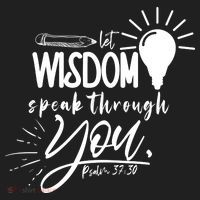 Let Wisdom Speak Through You Psalm 37:30 Bible Verse Beanie thumb 2