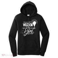 Let Wisdom Speak Through You Psalm 37:30 Bible Verse Women's Hoodie thumb 0