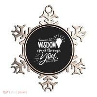 Let Wisdom Speak Through You Psalm 37:30 Bible Verse Ornament thumb 0