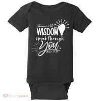 Let Wisdom Speak Through You Psalm 37:30 Bible Verse Baby Bodysuit thumb 0