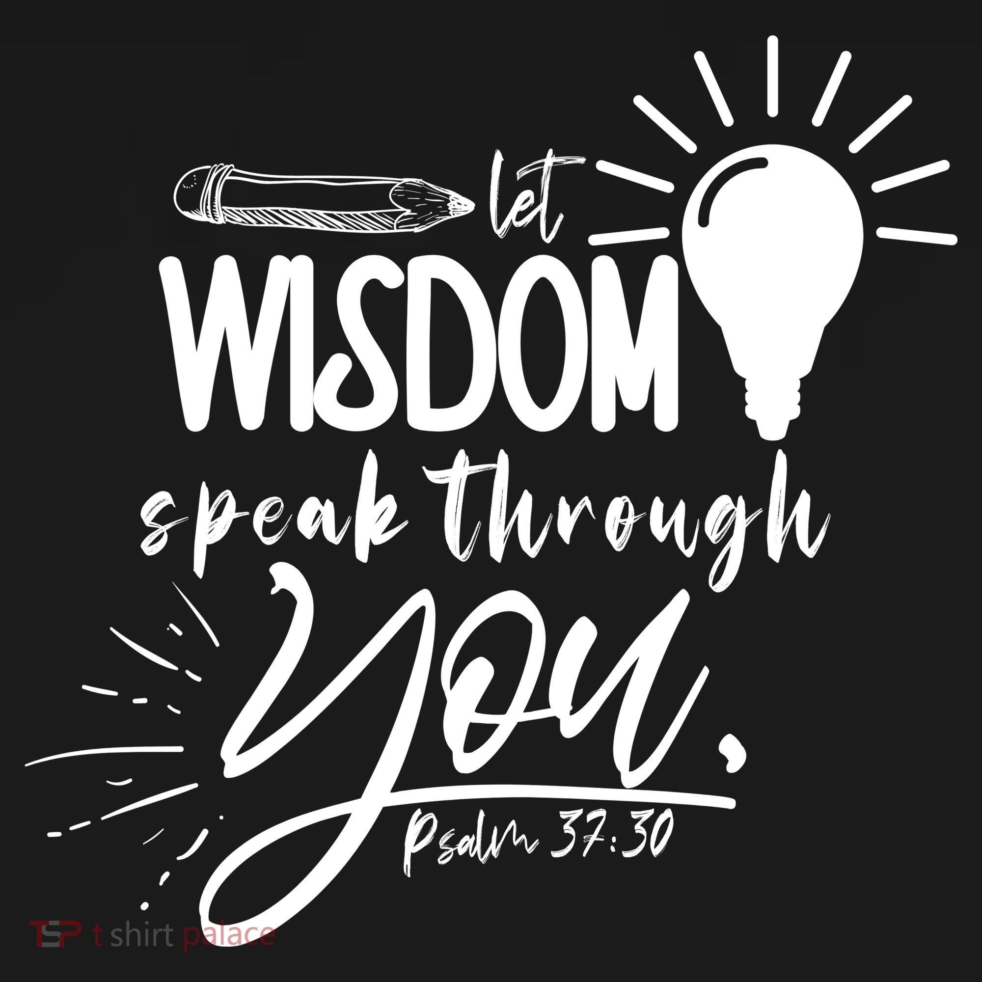 Let Wisdom Speak Through You Psalm 37:30 Bible Verse Baby Bodysuit