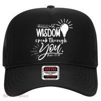 Let Wisdom Speak Through You Psalm 37:30 Bible Verse Hat thumb 0