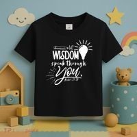Let Wisdom Speak Through You Psalm 37:30 Bible Verse Toddler T-Shirt thumb 3