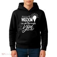 Let Wisdom Speak Through You Psalm 37:30 Bible Verse Kids Hoodie thumb 4