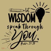 Let Wisdom Speak Through You Psalm 37:30 Bible Verse Button thumb 1