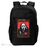Let's Watch Scary Movies Horror Halloween Ghost Backpack thumb 0
