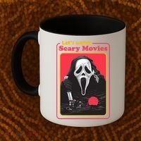 Let's Watch Scary Movies Horror Halloween Ghost Coffee Mug thumb 2