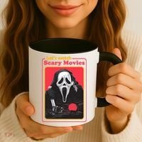 Let's Watch Scary Movies Horror Halloween Ghost Coffee Mug thumb 3