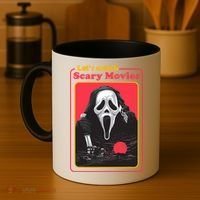 Let's Watch Scary Movies Horror Halloween Ghost Coffee Mug thumb 4