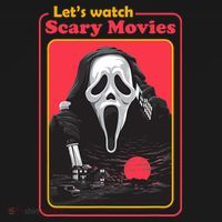 Let's Watch Scary Movies Horror Halloween Ghost Polo thumb 3