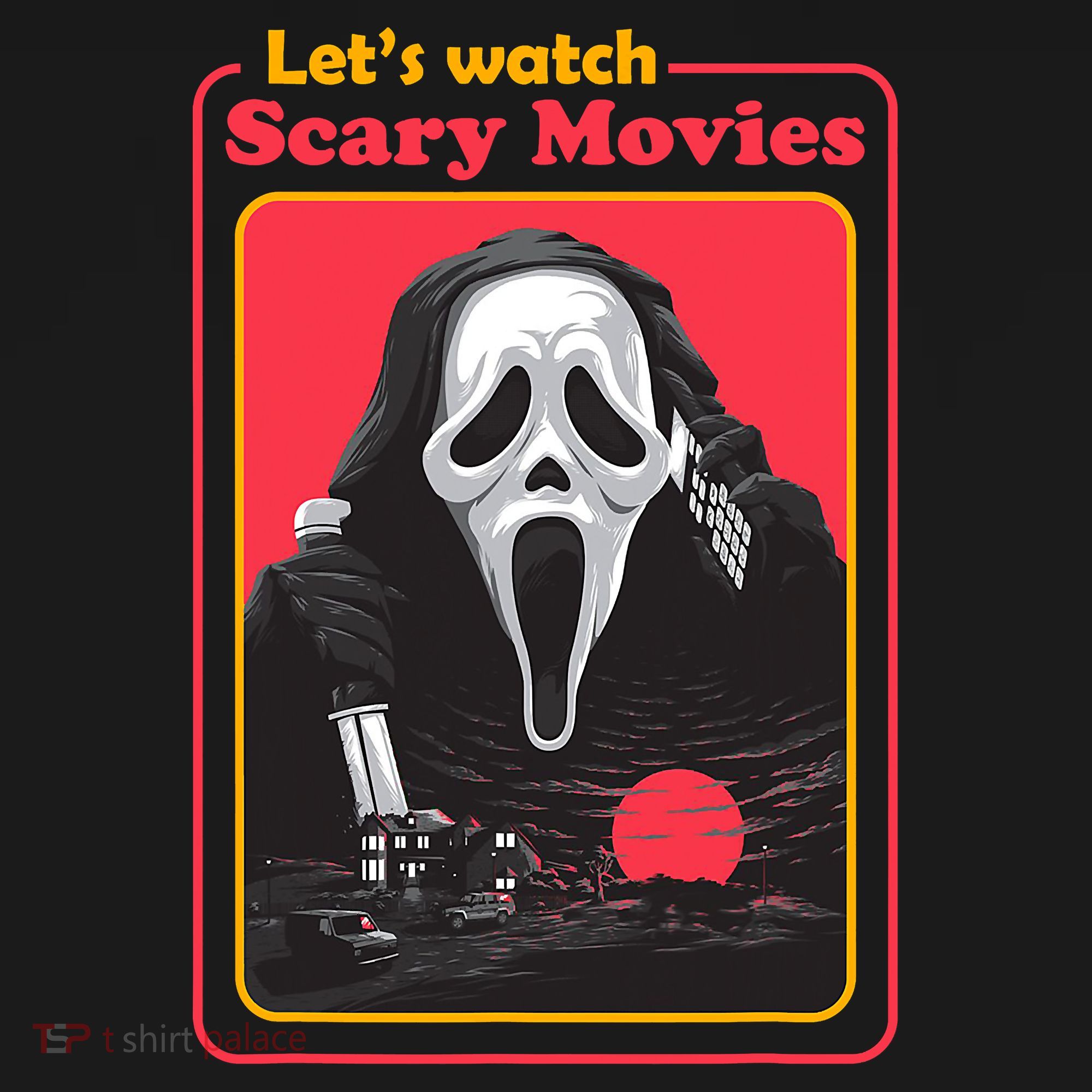 Let's Watch Scary Movies Horror Halloween Ghost Tote Bag