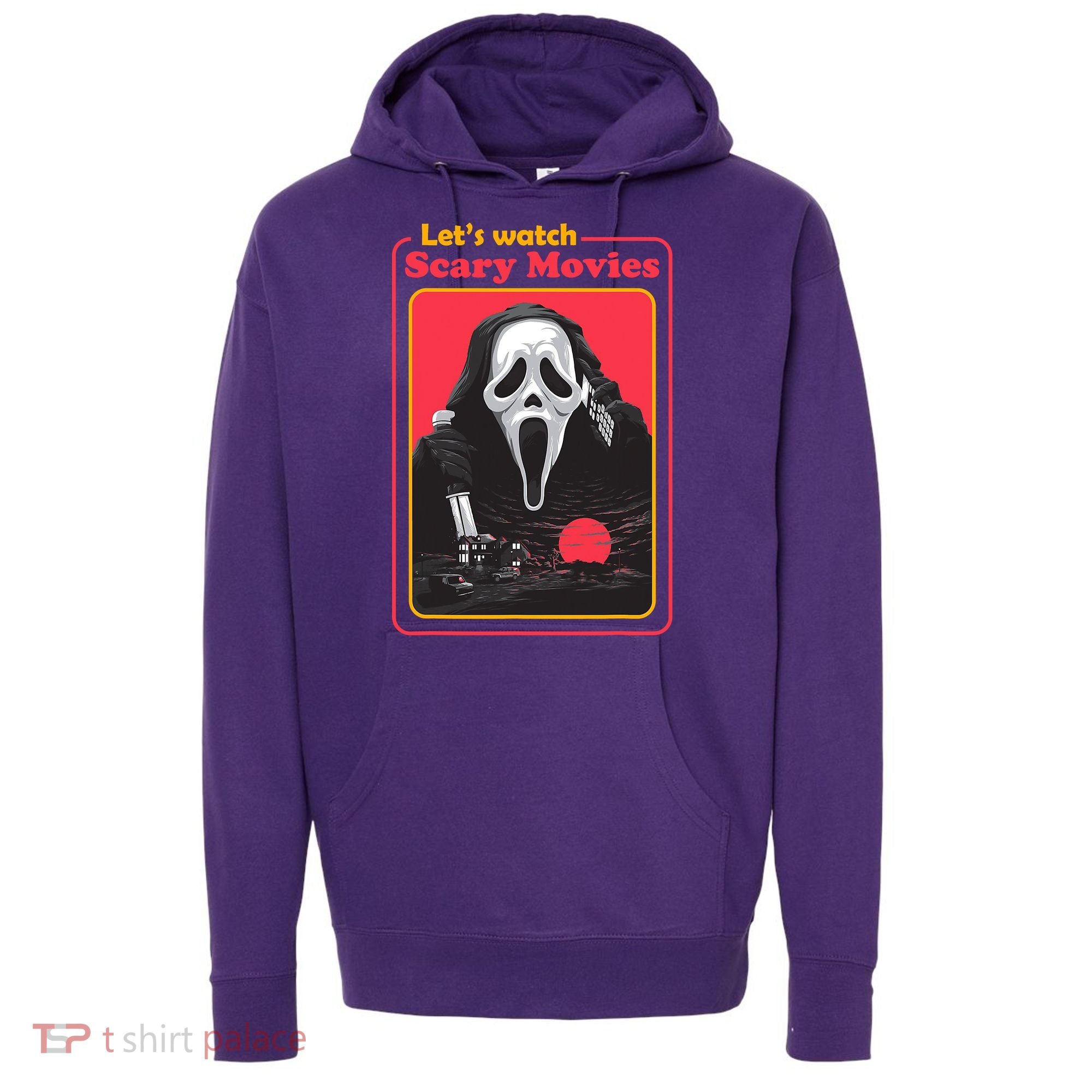 Let's Watch Scary Movies Horror Halloween Ghost Hoodie