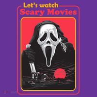 Let's Watch Scary Movies Horror Halloween Ghost Apron thumb 2
