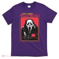 Let's Watch Scary Movies Horror Halloween Ghost T-Shirt thumb 0