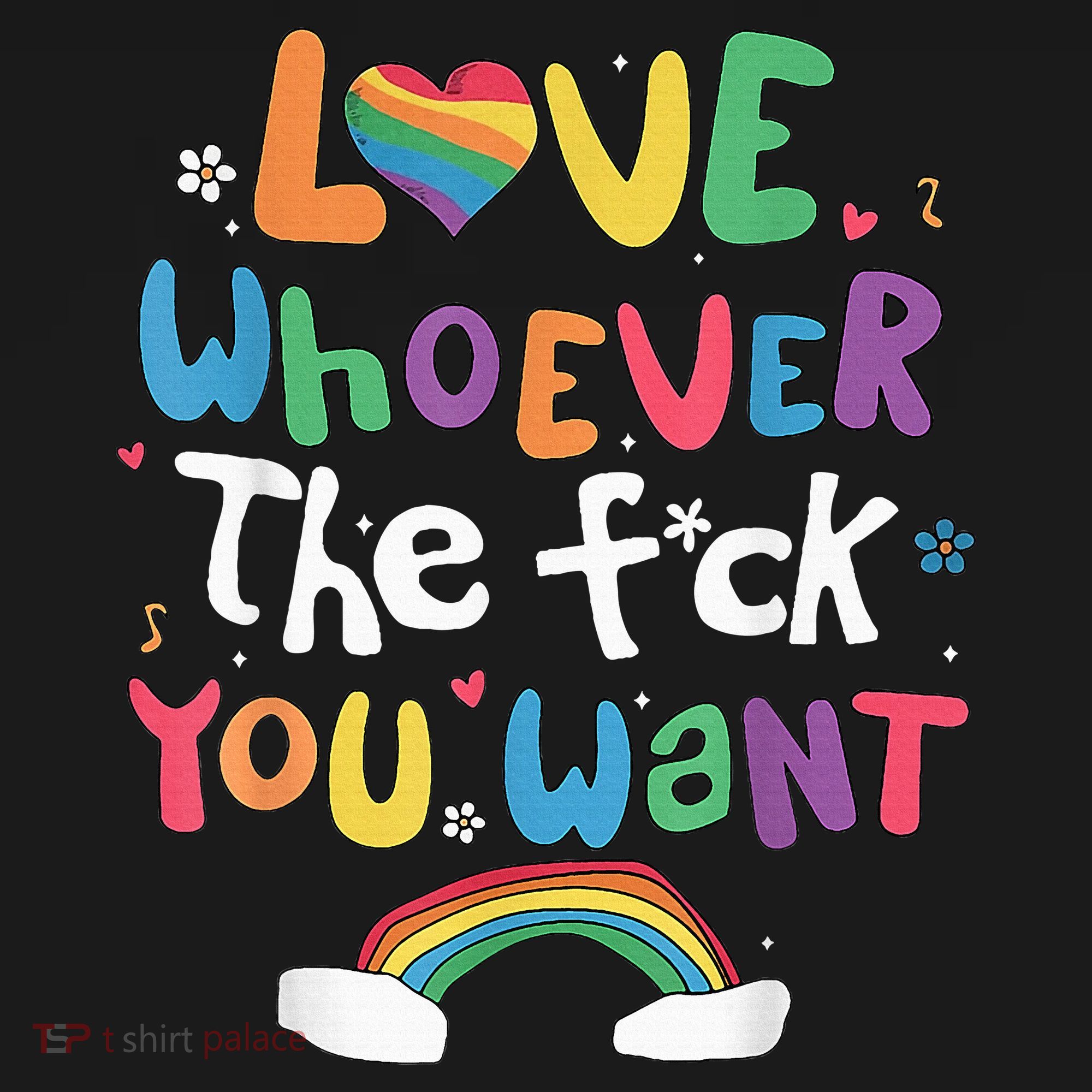 Love Whoever The F You Want Lgbtq Rainbow Women's Tank Top