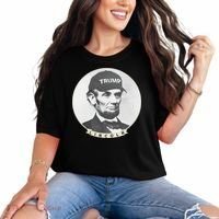 Lincoln Wearing Trump Hat Funny Abe Merica Abraham Comfort Colors T-Shirt thumb 0