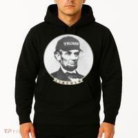Lincoln Wearing Trump Hat Funny Abe Merica Abraham Hoodie thumb 2