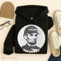 Lincoln Wearing Trump Hat Funny Abe Merica Abraham Hoodie thumb 4