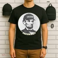 Lincoln Wearing Trump Hat Funny Abe Merica Abraham T-Shirt thumb 6