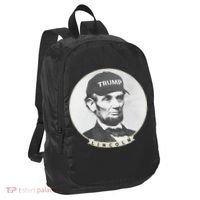 Lincoln Wearing Trump Hat Funny Abe Merica Abraham Port Authority Crush Ripstop Backpack thumb 0
